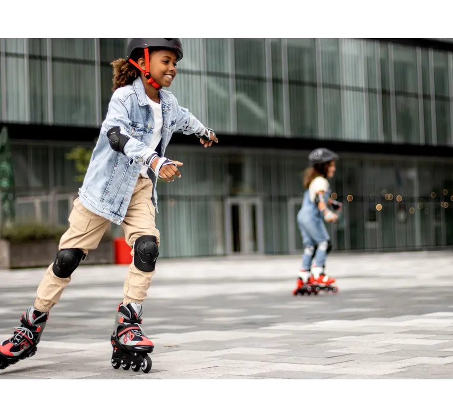 Nijdam - Red Raider - Combo inline / skate - Réglable
