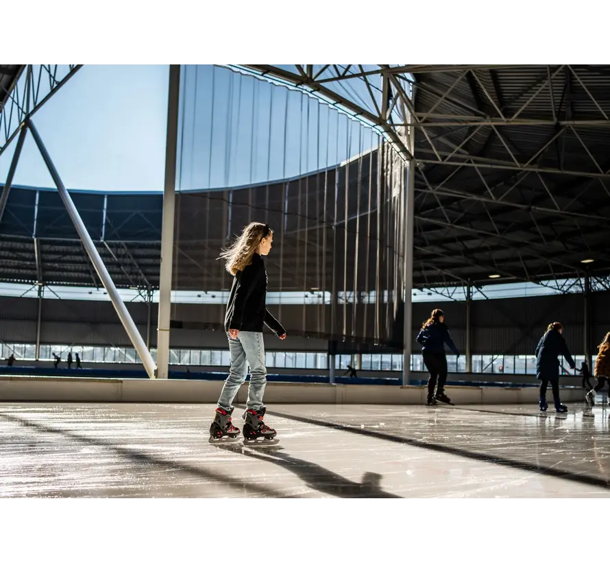 Nijdam - Red Raider - Combo inline / skate - Réglable