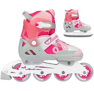 Nijdam Nijdam - Bold Berry - Combo inline / skate - Verstelbaar