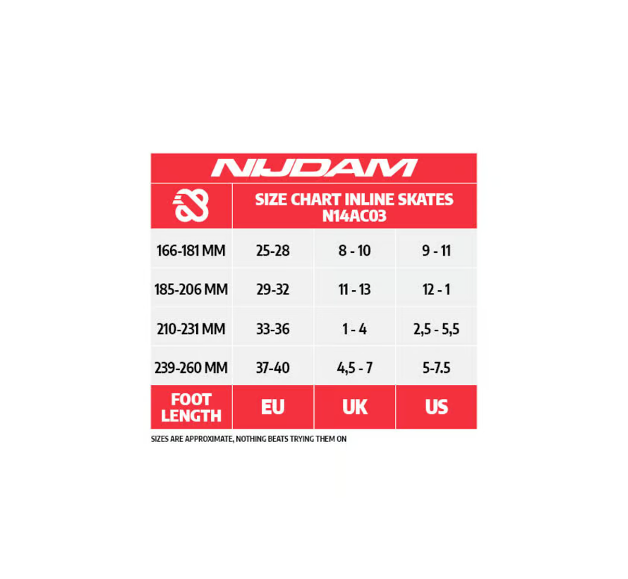 Nijdam - Blue Blaze - Combo inline / Norvégien - Ajustable