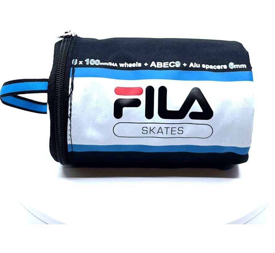 Fila ruedas skate negras 100mm 84A paquete de 6