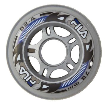 Fila Lot de 8 roues de skate Fila 76 mm transparentes