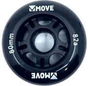 Move Ruote da skate Move da 80 mm, confezione da 4, nere