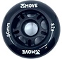 Ruote da skate Move 80mm 82A confezione da 4 nere