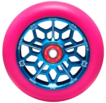 Core CORE Hollowcore Hex 110 Roue de trottinette freestyle Bleu/Rose