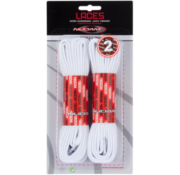 Nijdam White Skate - Lacets pour patins à roulettes 180cm/220cm