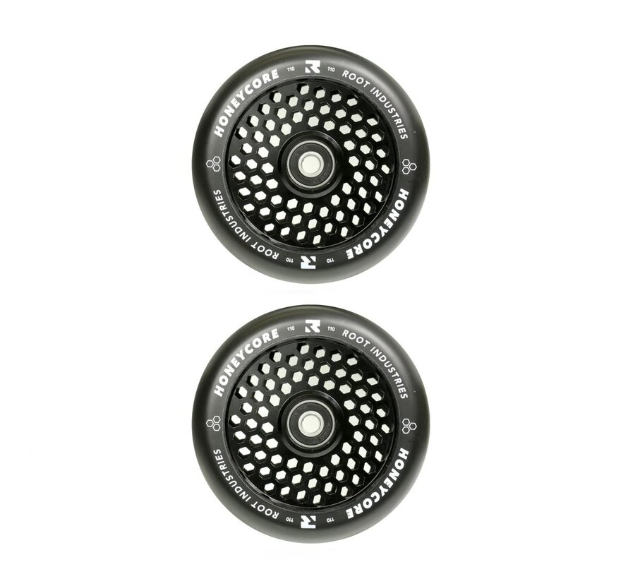 Root Honeycore Stunt Scooter Wheels 2pc. -Black