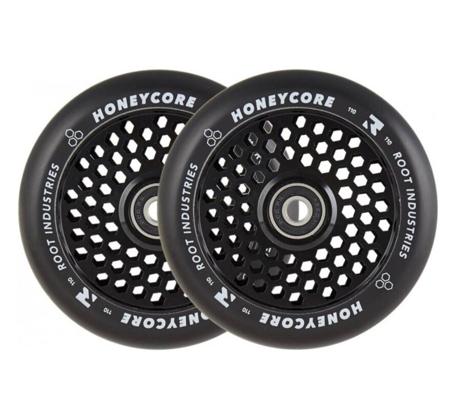 Root Honeycore Stunt Scooter Wheels 2pc. -Black