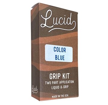 Lucid Lucid Grip Spray transparente sobre agarre azul