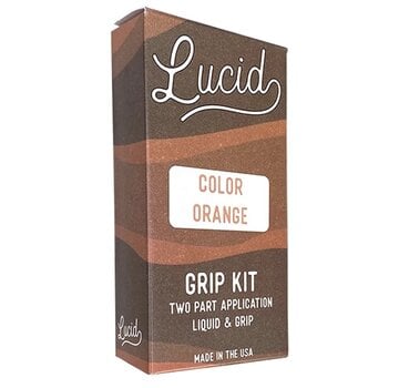 Lucid Lucid Grip Clear Spray sobre agarre naranja