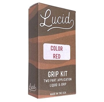 Lucid Lucid Grip Spray trasparente sull'impugnatura rossa