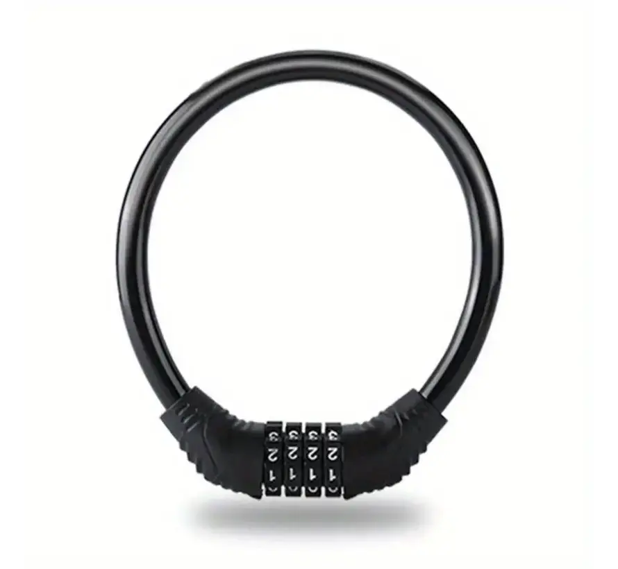 Number ring lock for stunt scooter or bicycle