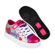Heelys Heelys X2 Snazzy Srebrne Tęczowe Serce