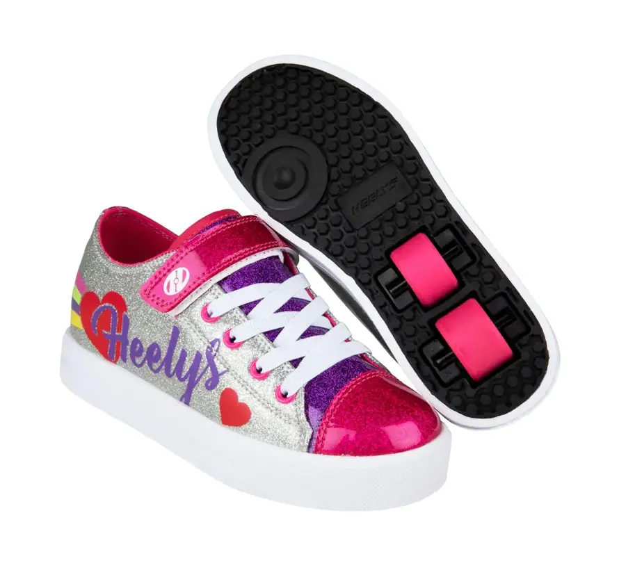 Heelys X2 Elegante cuore arcobaleno argento