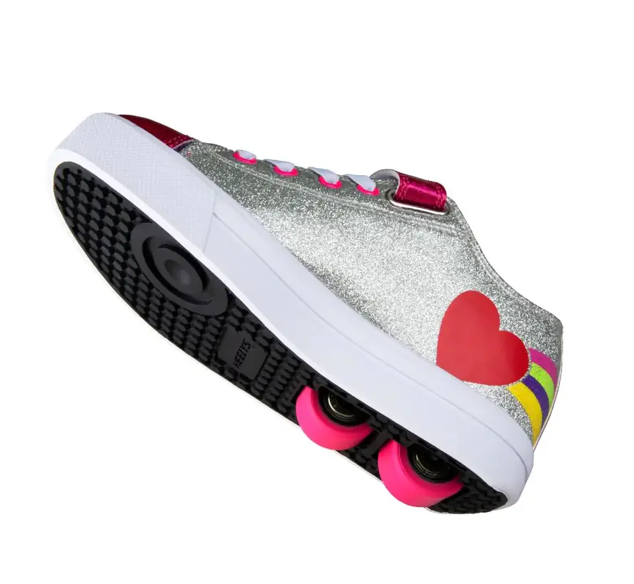 Heelys X2 Elegante cuore arcobaleno argento