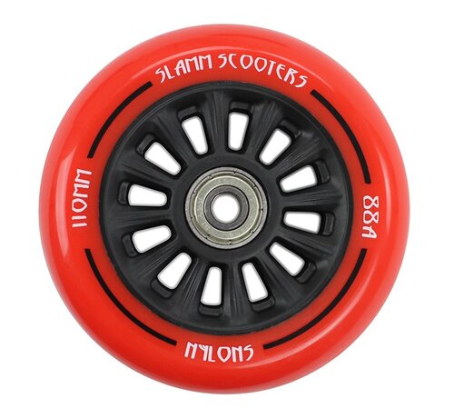 Slamm Scooters Rueda Slamm Stunt Scooter 110 mm Núcleo de nailon Rojo