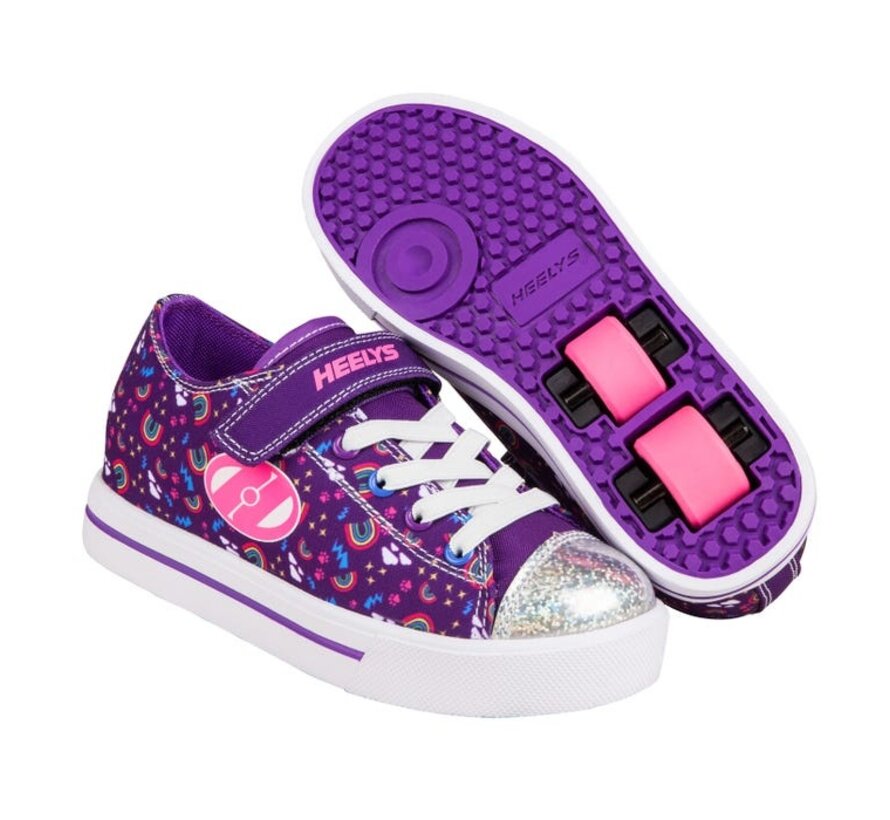 Heelys X2 Snazzy Púrpura Multi Arco Iris