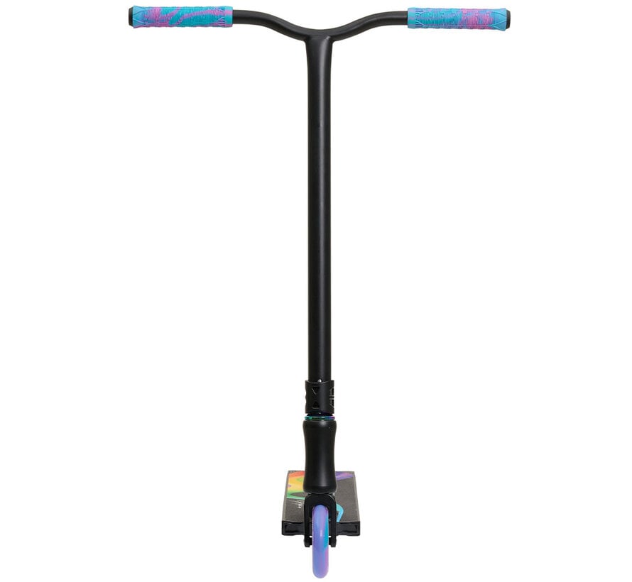 NKD Rally V4 stunt scooter Black-Rainbow - 85cm