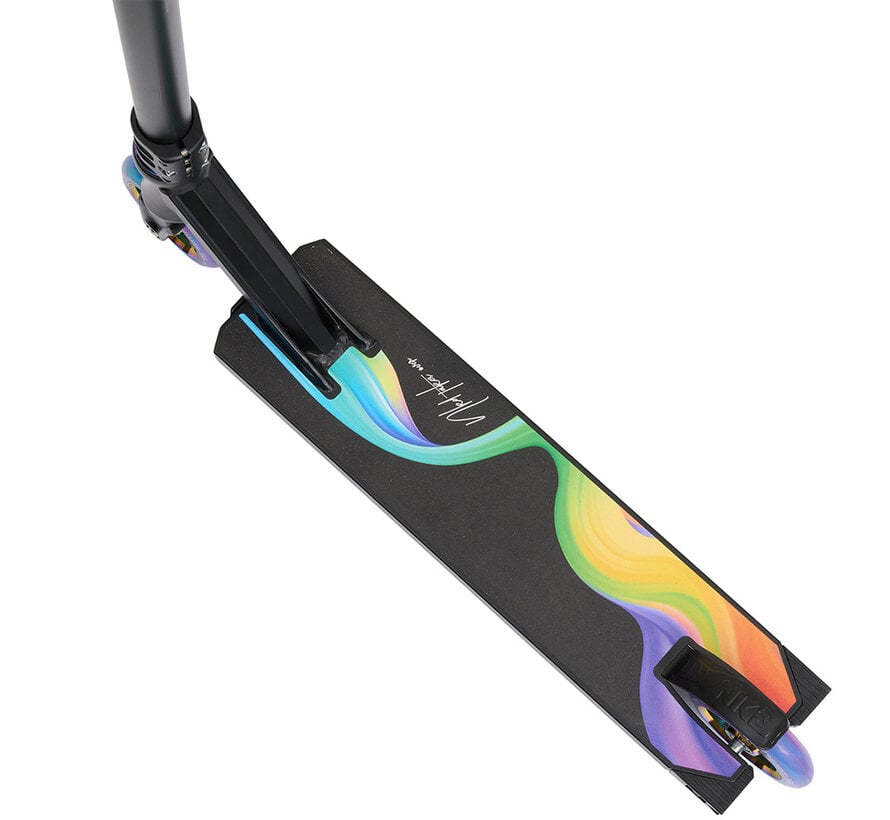 Monopattino acrobatico NKD Rally V4 Nero-Arcobaleno - 85 cm