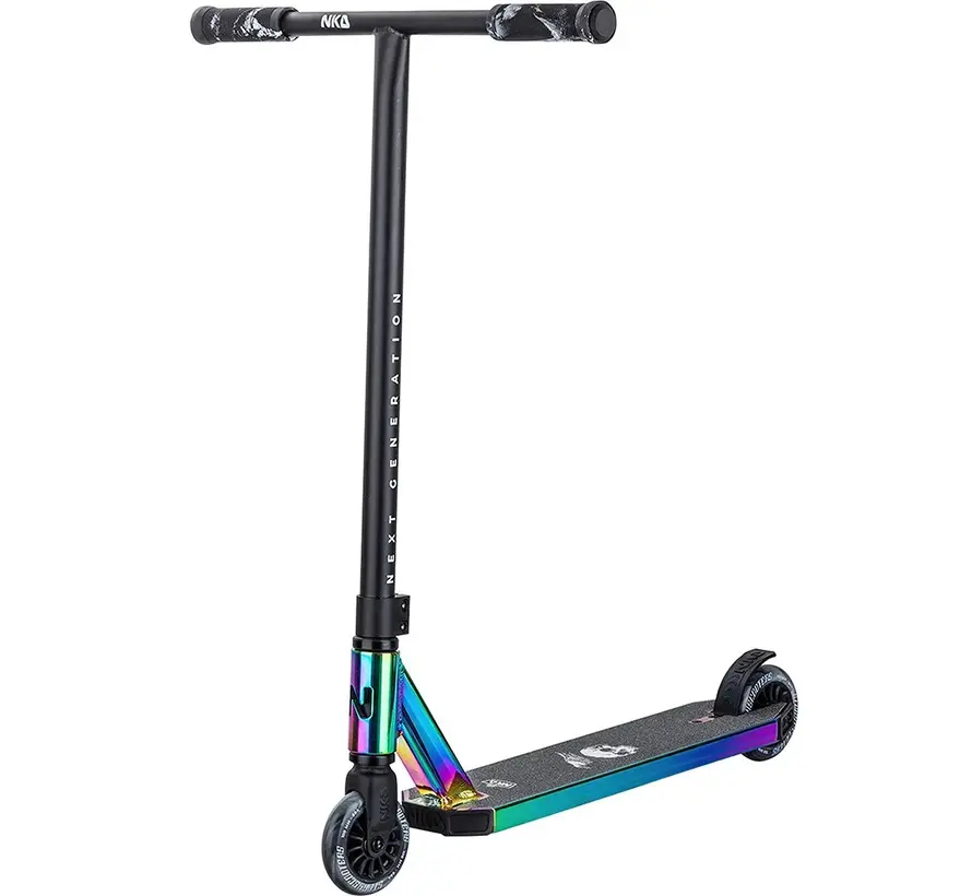 NKD stunt scooter Next Generation Rainbow with T-bar