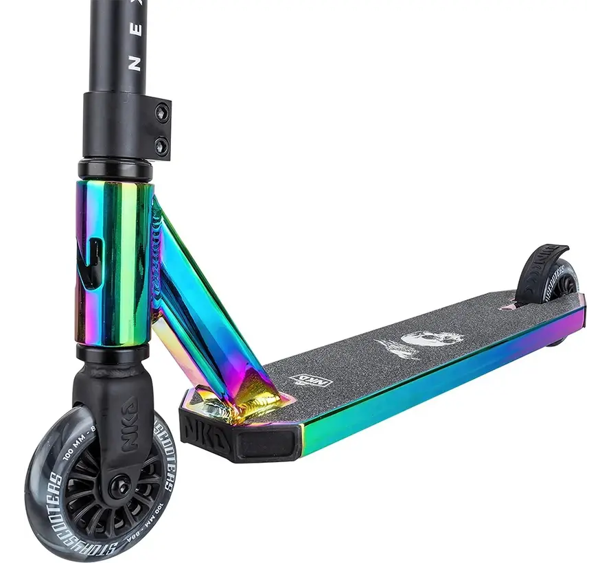 NKD stunt scooter Next Generation Rainbow with T-bar
