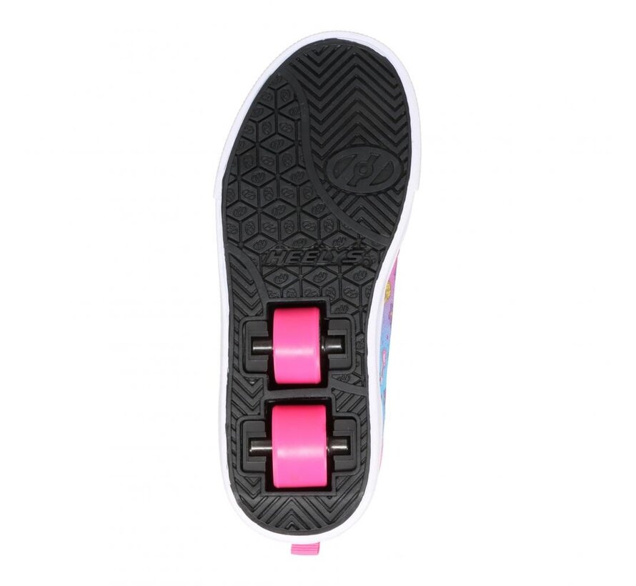 Heelys X2 Pro drukuje w kolorze czarnym / różowym / lawendowym