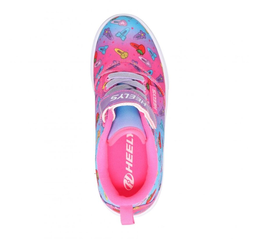 Heelys X2 Pro drukuje w kolorze czarnym / różowym / lawendowym