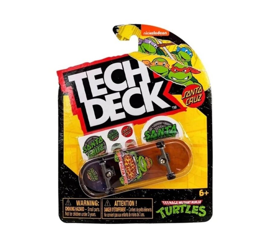 Tech Deck - Pojedyncza Deska Santa Cruz TMNT - Pizza