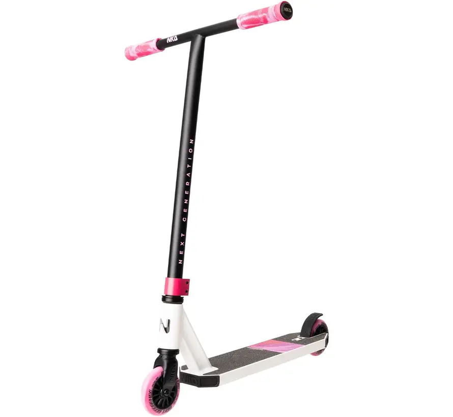 Patinete Acrobático NKD Next Generation Blanco - Rosa