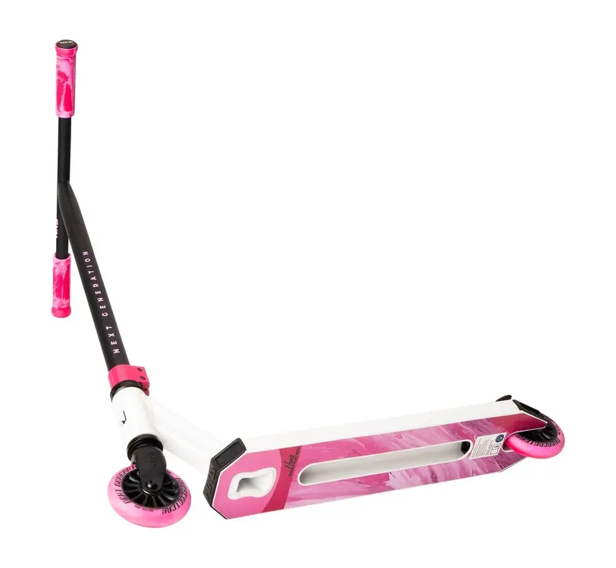 Patinete Acrobático NKD Next Generation Blanco - Rosa