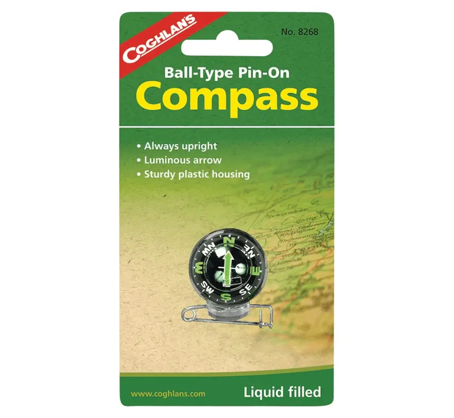 Ball compass with pin attachment
