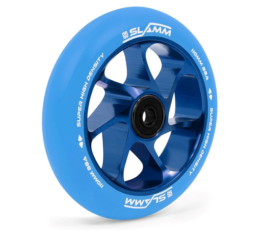 Roue Slamm Stunt Scooter Team 110mm Alu Core Bleu