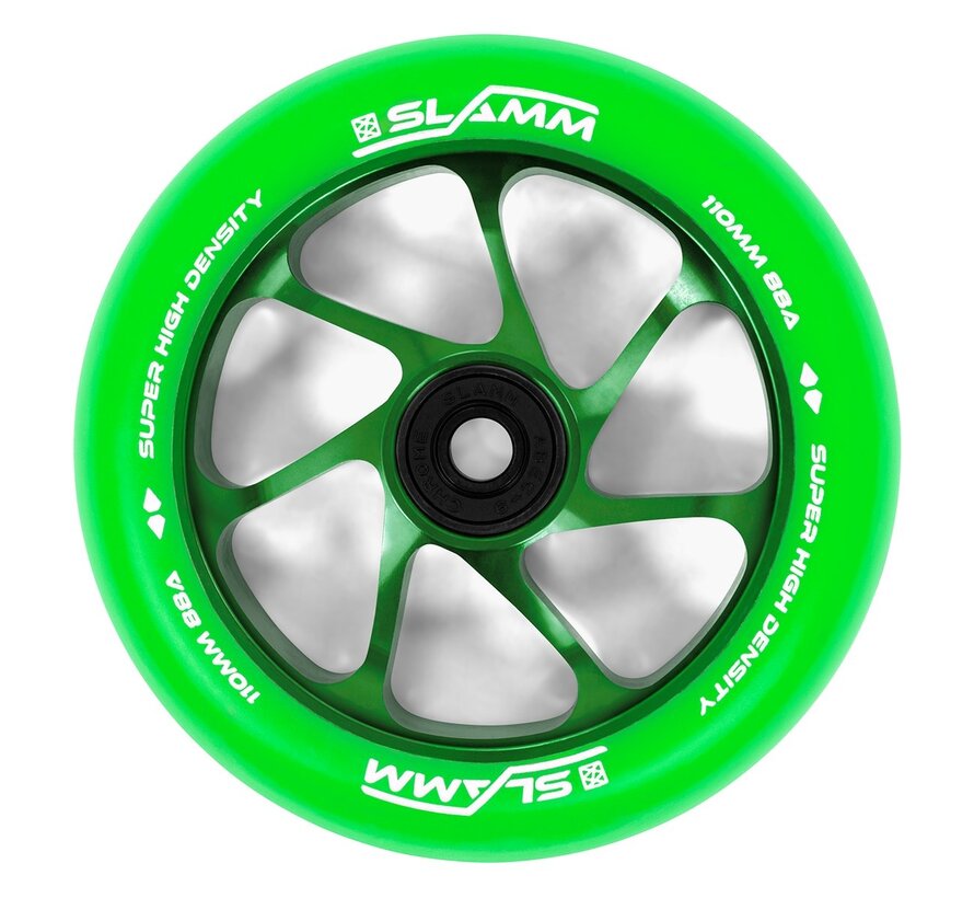 Roue Slamm Stunt Scooter Team 110mm Alu Core Vert