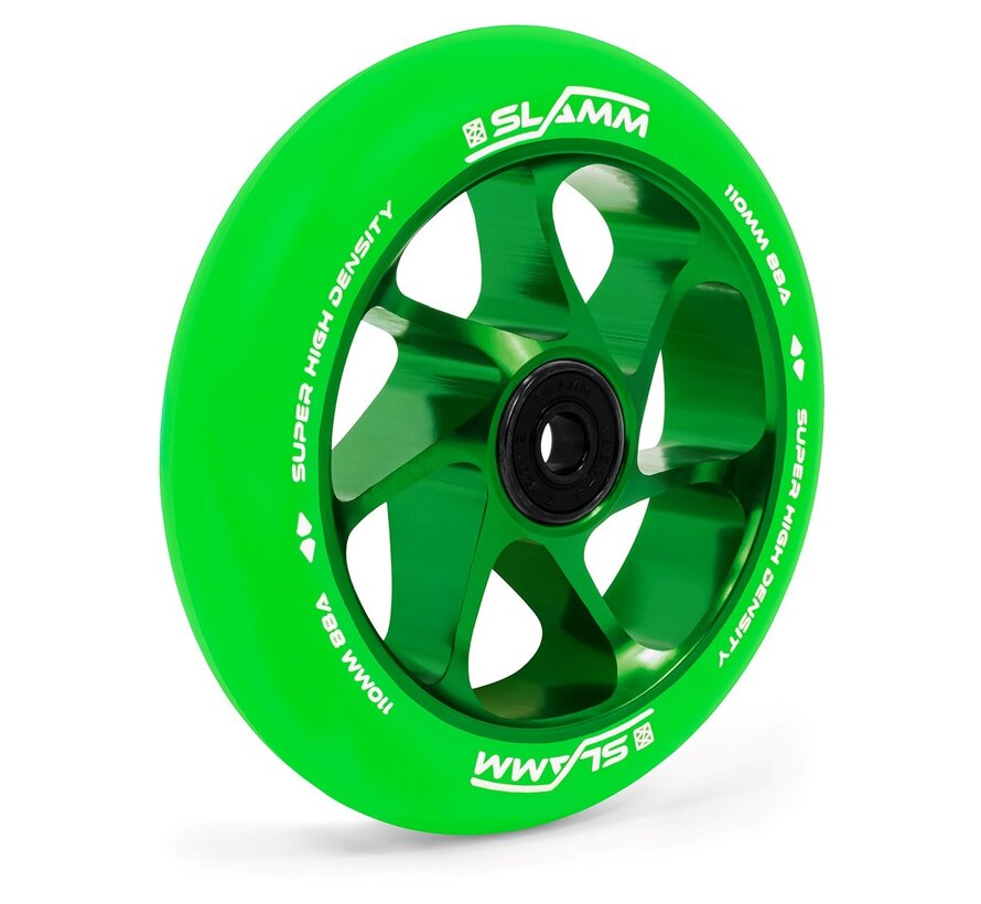 Roue Slamm Stunt Scooter Team 110mm Alu Core Vert