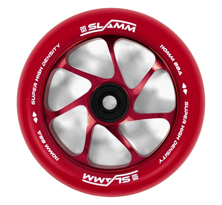 Roue Slamm Stunt Scooter Team 110mm Alu Core Rouge
