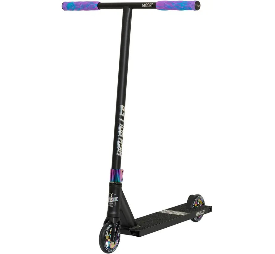 Story High Roller Street Stunt Scooter Czarny/Neo