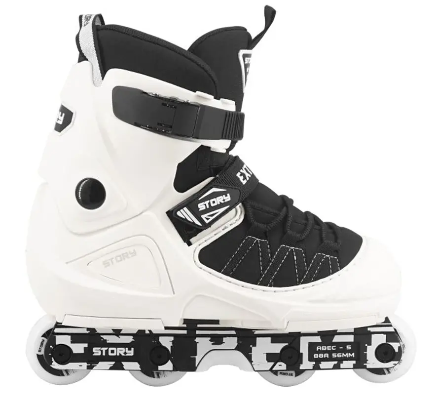 Patins à roues alignées Story agressifs blancs