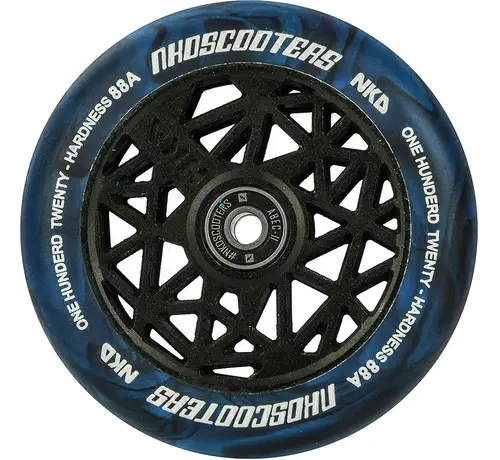 NKD Roue de trottinette freestyle NKD 120 mm Black Widow Blue & Black Mix