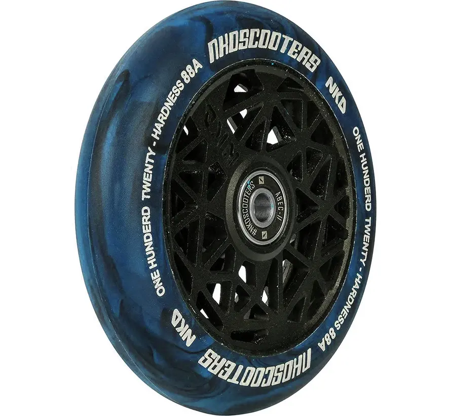 Ruota per monopattino acrobatico NKD 120mm Black Widow Blue & Black Mix