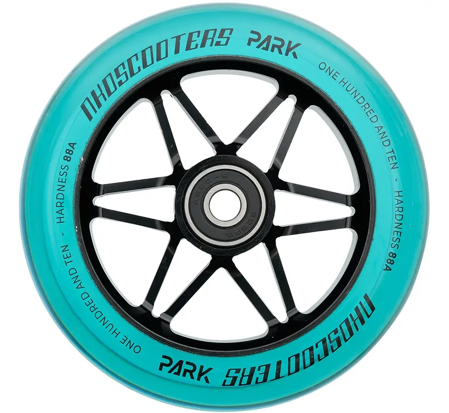 Set di ruote per monopattino acrobatico NKD Park da 110 mm (2 pezzi) nero / blu