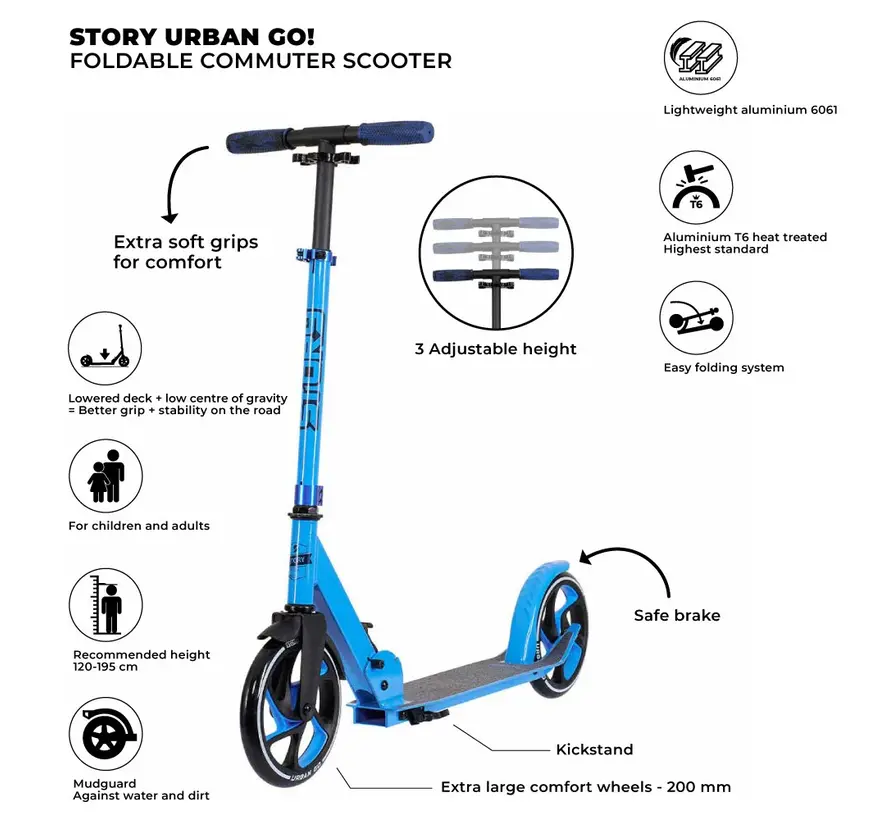 Story Urban Go Scooter Dark Blue