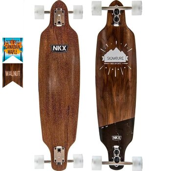 NKX Longboard NKX Drop Through Signature en nogal de 36"