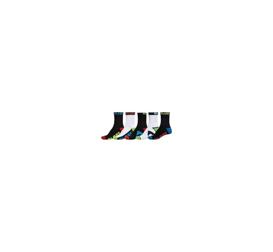 Calcetines de skate Globe Youth Destroyer (paquete de 5) - Comodidad y agarre
