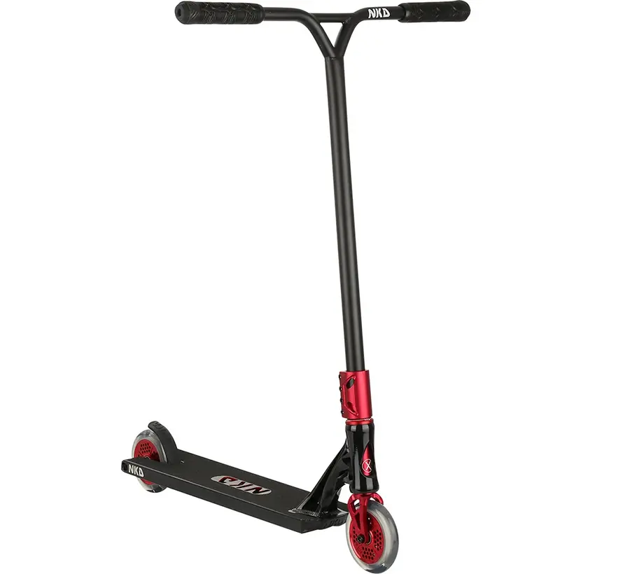 NKD Extreme Stunt Scooter Schwarz/Rot 91cm – Ultimativer Stunt Scooter für Tricks