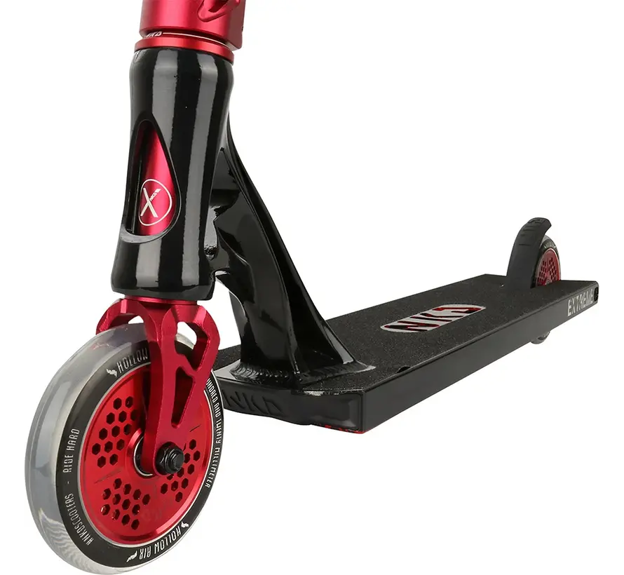 NKD Extreme Stunt Scooter Schwarz/Rot 91cm – Ultimativer Stunt Scooter für Tricks