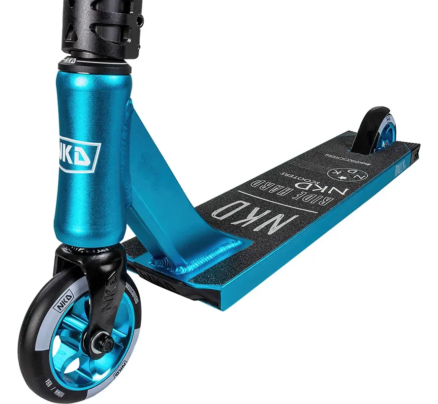 NKD Rally V4 Stuntstep Blauw 73cm – Robuust, Lichtgewicht & Perfect voor Tricks