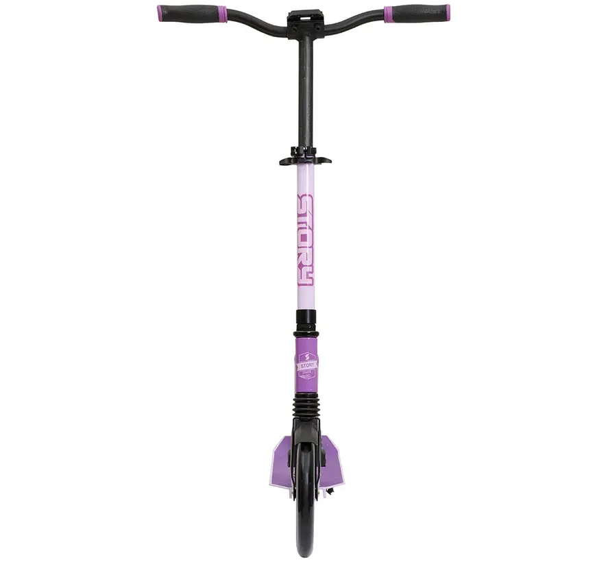Story Big Wheel Advanced Opvouwbare Step Paars 105 cm – Comfortabel en Stijlvol Reizen