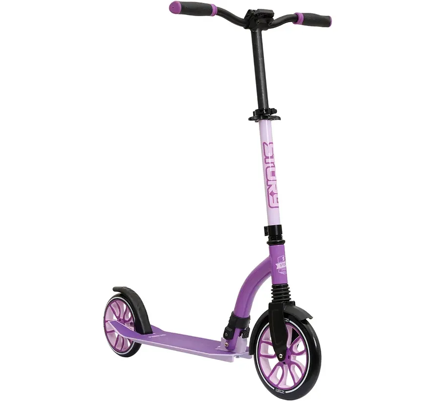 Story Big Wheel Advanced Opvouwbare Step Paars 105 cm – Comfortabel en Stijlvol Reizen