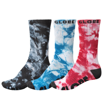 Globe Calcetines Globe All Tied Up, paquete de 3