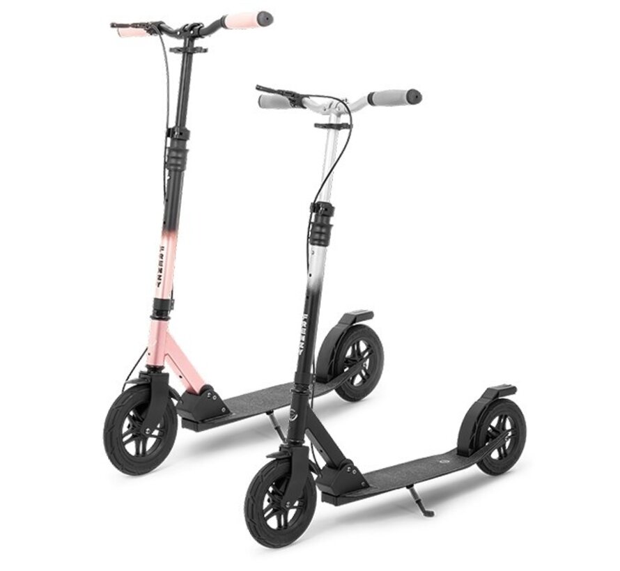 Frenzy 205mm AirZero Nero/Argento – Monopattino Premium con Pneumatici Tubeless Senza Manutenzione e Doppio Sistema Frenante